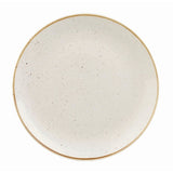 DK519 Churchill Stonecast Round Coupe Plate Barley White 200mm (Pack of 12) JD Catering Equipment Solutions Ltd
