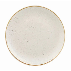 DK519 Churchill Stonecast Round Coupe Plate Barley White 200mm (Pack of 12) - JD Catering Equipment Solutions Ltd