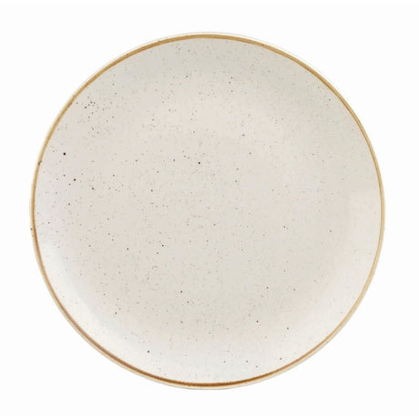 DK519 Churchill Stonecast Round Coupe Plate Barley White 200mm (Pack of 12) JD Catering Equipment Solutions Ltd
