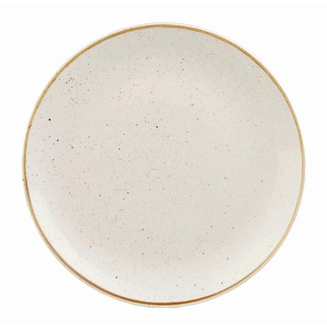 DK520 Churchill Stonecast Round Coupe Plate Barley White 165mm (Pack of 12) JD Catering Equipment Solutions Ltd