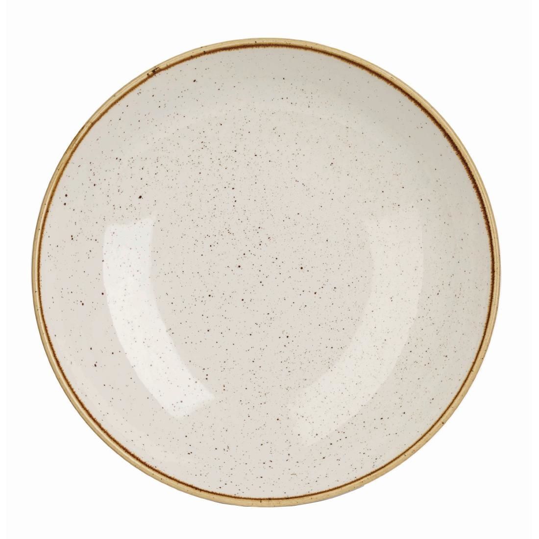 DK522 Churchill Stonecast Round Coupe Bowl Barley White 220mm (Pack of 12) JD Catering Equipment Solutions Ltd