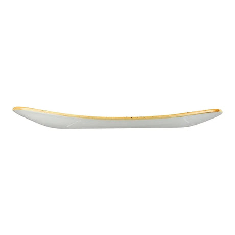 DK524 Churchill Stonecast Triangle Plate Barley White 305mm (Pack of 6) - JD Catering Equipment Solutions Ltd