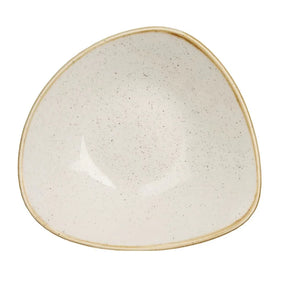 DK525 Churchill Stonecast Triangle Bowl Barley White 228mm (Pack of 12) - JD Catering Equipment Solutions Ltd
