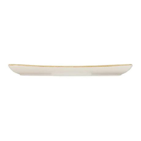 DK528 Churchill Stonecast Rectangular Plate Barley White 295 x 150mm - JD Catering Equipment Solutions Ltd