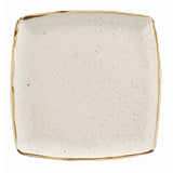 DK529 Churchill Stonecast Deep Square Plate Barley White 260mm (Pack of 6) JD Catering Equipment Solutions Ltd