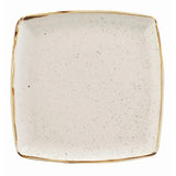 DK529 Churchill Stonecast Deep Square Plate Barley White 260mm (Pack of 6) JD Catering Equipment Solutions Ltd