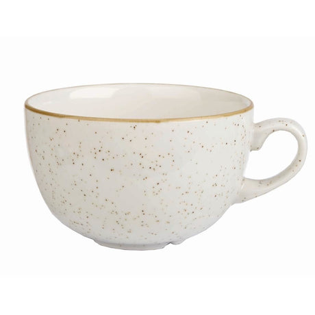DK531 Churchill Stonecast Cappuccino Cup Barley White 12oz (Pack of 12) JD Catering Equipment Solutions Ltd