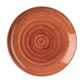 DK536 Churchill Stonecast Round Coupe Plate Spiced Orange 295mm (Pack of 12) - JD Catering Equipment Solutions Ltd