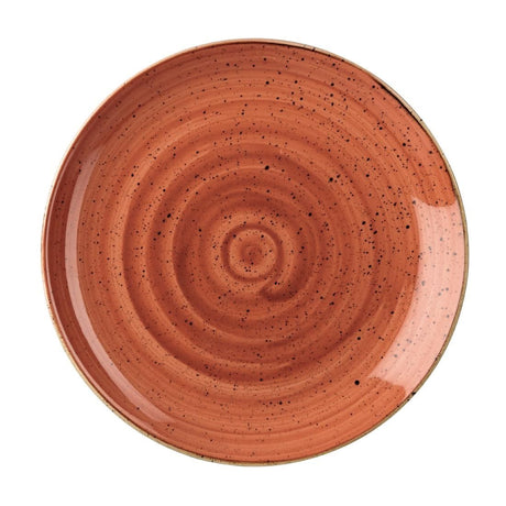 DK536 Churchill Stonecast Round Coupe Plate Spiced Orange 295mm (Pack of 12) JD Catering Equipment Solutions Ltd