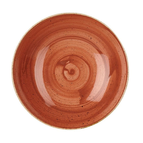 DK540 Churchill Stonecast Round Coupe Bowl Spiced Orange 220mm (Pack of 12) JD Catering Equipment Solutions Ltd