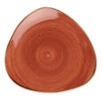 DK541 Churchill Stonecast Triangle Plate Spiced Orange 315mm (Pack of 6) JD Catering Equipment Solutions Ltd