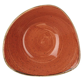 DK543 Churchill Stonecast Triangle Bowl Spiced Orange 200mm (Pack of 12) - JD Catering Equipment Solutions Ltd