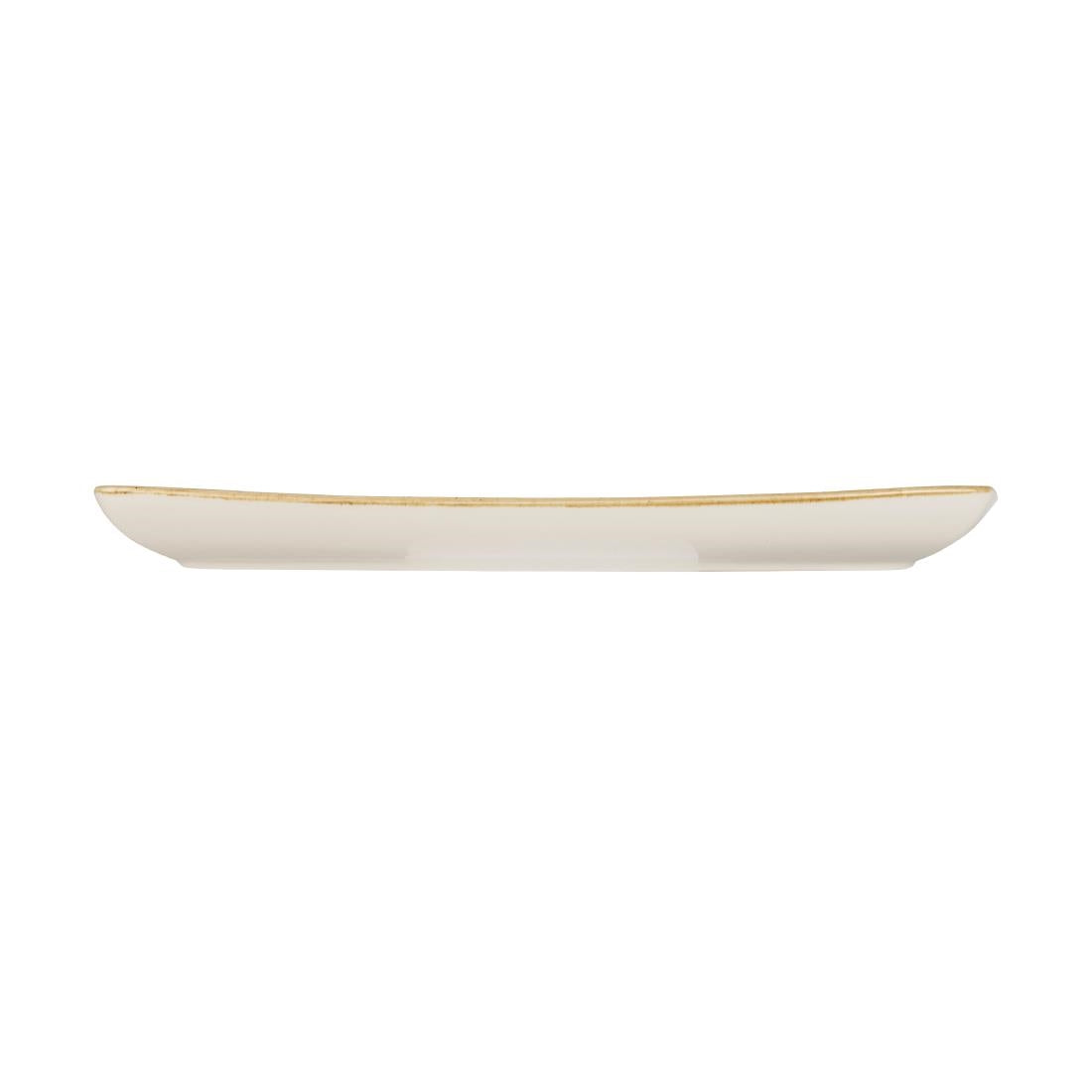 DK544 Churchill Stonecast Rectangular Plate Spiced Orange 350 x 185mm JD Catering Equipment Solutions Ltd