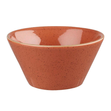 DK547 Churchill Stonecast Round Bowl Spiced Orange 295mm (Pack of 12) JD Catering Equipment Solutions Ltd