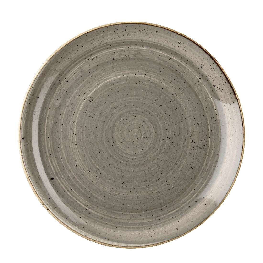 DK553 Churchill Stonecast Round Coupe Plate Peppercorn Grey 260mm (Pack of 12) JD Catering Equipment Solutions Ltd