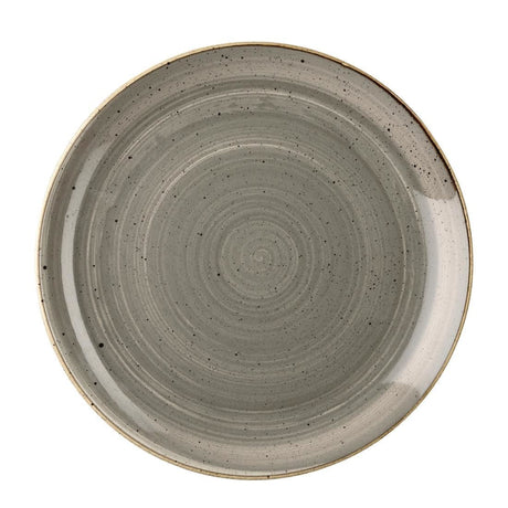 DK554 Churchill Stonecast Round Coupe Plate Peppercorn Grey 217mm (Pack of 12) JD Catering Equipment Solutions Ltd