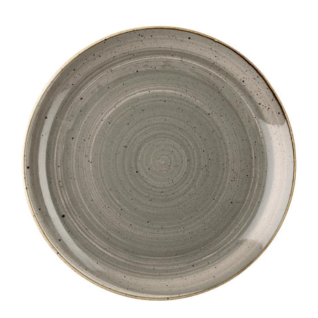 DK554 Churchill Stonecast Round Coupe Plate Peppercorn Grey 217mm (Pack of 12) JD Catering Equipment Solutions Ltd