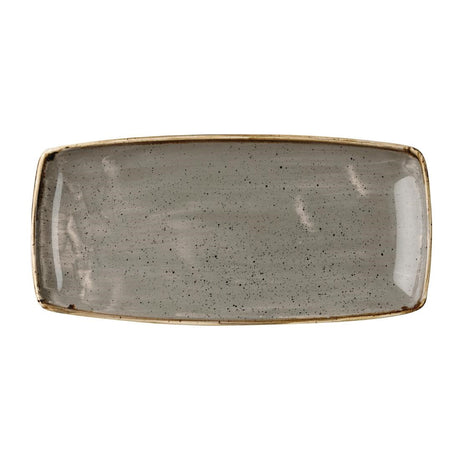 DK562 Churchill Stonecast Rectangular Plate Peppercorn Grey 295 x 150mm JD Catering Equipment Solutions Ltd