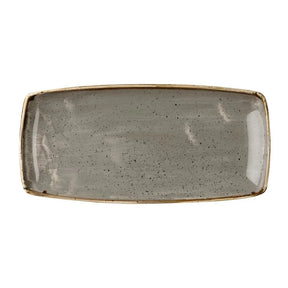 DK562 Churchill Stonecast Rectangular Plate Peppercorn Grey 295 x 150mm - JD Catering Equipment Solutions Ltd