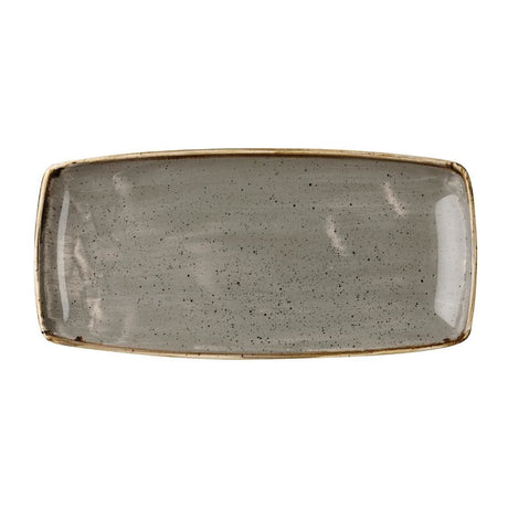 DK562 Churchill Stonecast Rectangular Plate Peppercorn Grey 295 x 150mm JD Catering Equipment Solutions Ltd