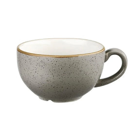 DK566 Churchill Stonecast Cappuccino Cup Peppercorn Grey 8oz (Pack of 12) - JD Catering Equipment Solutions Ltd