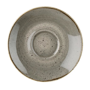 DK567 Churchill Stonecast Round Cappuccino Saucers Peppercorn Grey 158mm JD Catering Equipment Solutions Ltd