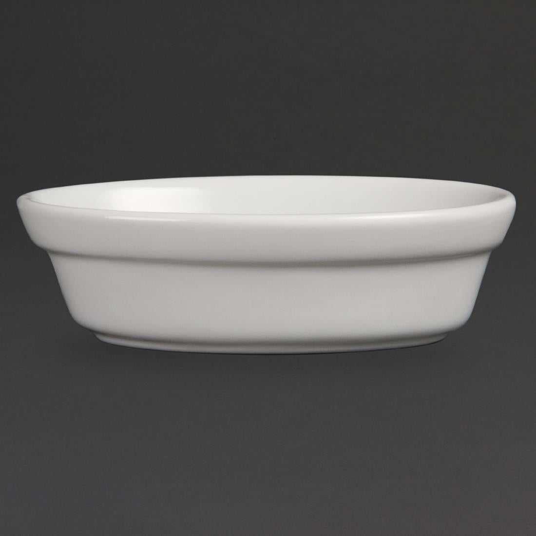 DK806 Olympia Whiteware Oval Pie Bowls 145mm (Pack of 6) JD Catering Equipment Solutions Ltd