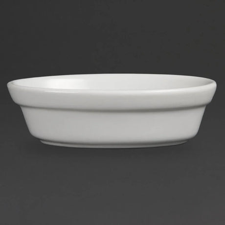 DK806 Olympia Whiteware Oval Pie Bowls 145mm (Pack of 6) - JD Catering Equipment Solutions Ltd