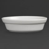 DK806 Olympia Whiteware Oval Pie Bowls 145mm (Pack of 6) JD Catering Equipment Solutions Ltd