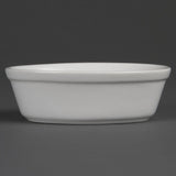 DK807 Olympia Whiteware Oval Pie Bowls 161mm (Pack of 6) JD Catering Equipment Solutions Ltd