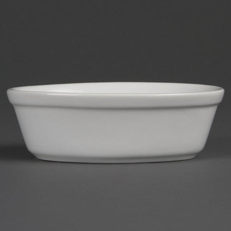 DK807 Olympia Whiteware Oval Pie Bowls 161mm (Pack of 6) JD Catering Equipment Solutions Ltd