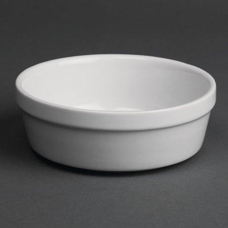 DK808 Olympia Whiteware Round Pie Bowls 119mm (Pack of 6) JD Catering Equipment Solutions Ltd