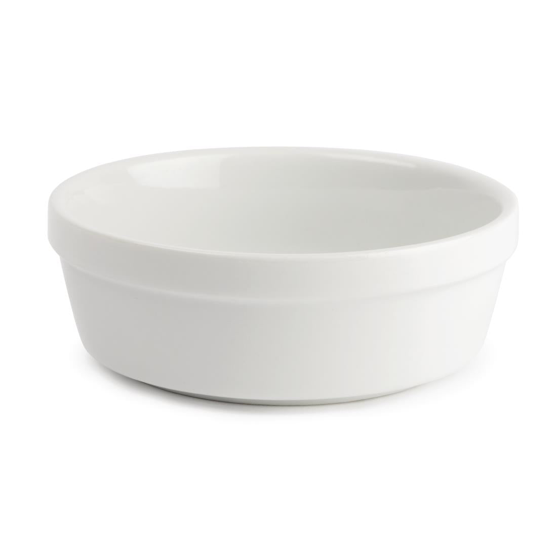 DK808 Olympia Whiteware Round Pie Bowls 119mm (Pack of 6) JD Catering Equipment Solutions Ltd