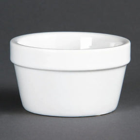 DK826 Olympia Mediterranean Ramekins White 77mm (Pack of 6) - JD Catering Equipment Solutions Ltd
