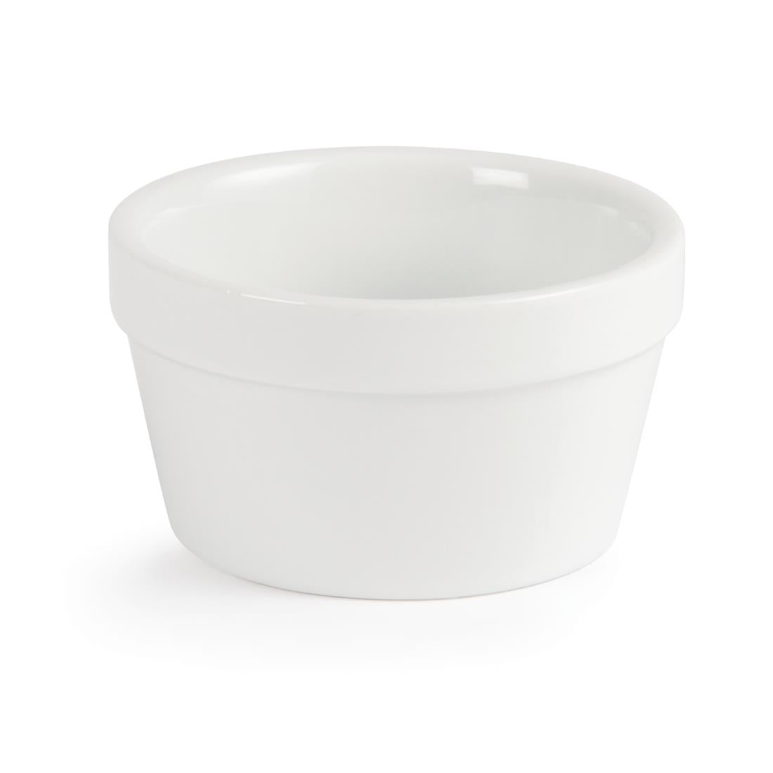 DK829 Olympia Mediterranean Ramekins White 95mm (Pack of 6) JD Catering Equipment Solutions Ltd