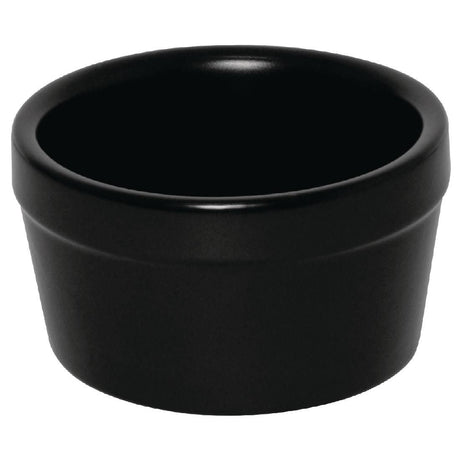 DK831 Olympia Mediterranean Ramekins Black 95mm (Pack of 6) JD Catering Equipment Solutions Ltd