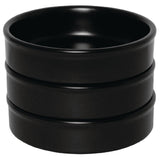 DK832 Olympia Mediterranean Stackable Dishes Black 102mm (Pack of 6) JD Catering Equipment Solutions Ltd