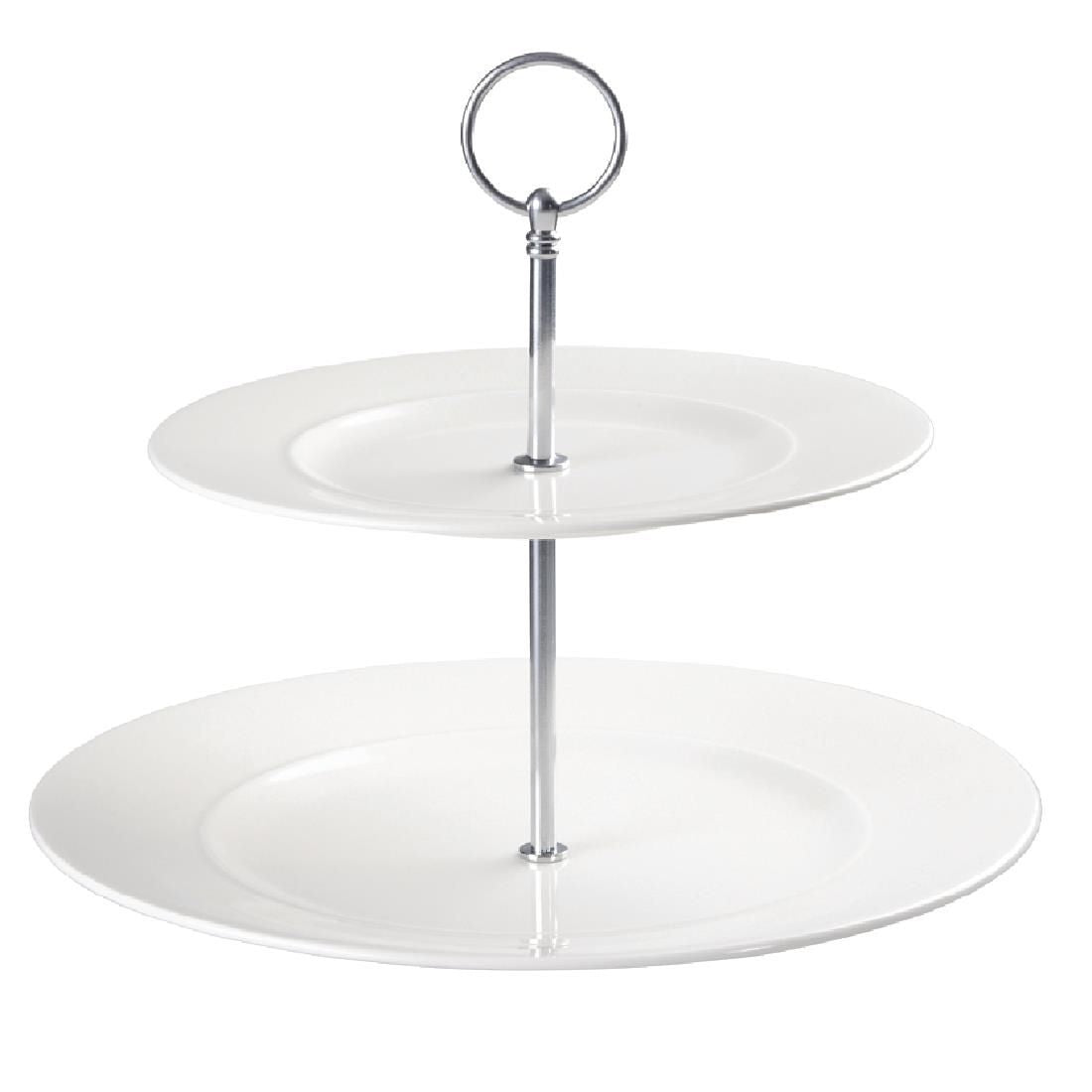 DK998 Churchill Alchemy 2 Tier Plate Tower (Pack of 2) JD Catering Equipment Solutions Ltd