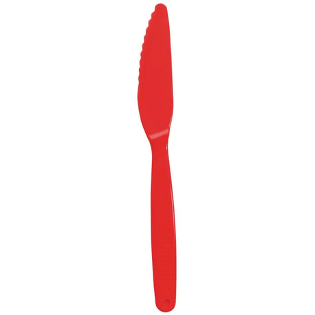 DL114 Polycarbonate Knife Red Kristallon (Pack of 12) - JD Catering Equipment Solutions Ltd