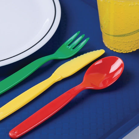 DL118 Polycarbonate Fork Red Kristallon (Pack of 12) JD Catering Equipment Solutions Ltd