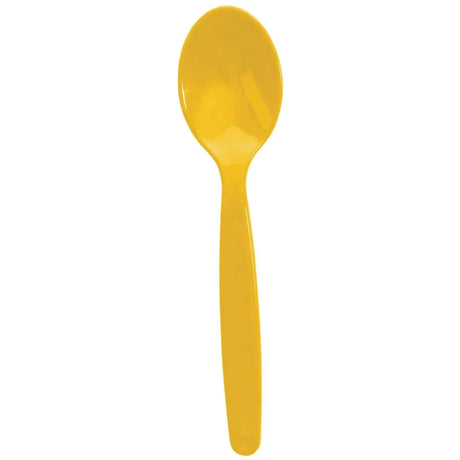 DL123 Kristallon Polycarbonate Spoon Yellow (Pack of 12) - JD Catering Equipment Solutions Ltd