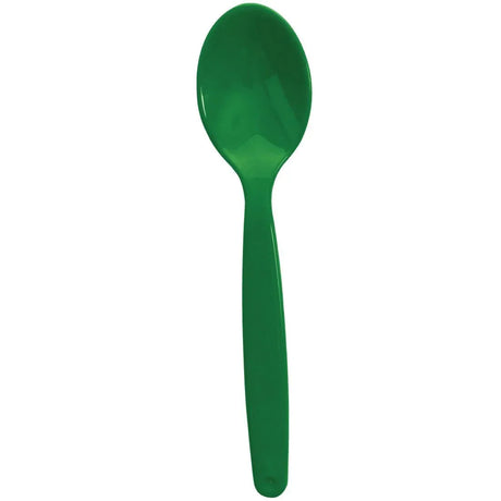 DL124 Polycarbonate Spoon Green Kristallon (Pack of 12) - JD Catering Equipment Solutions Ltd