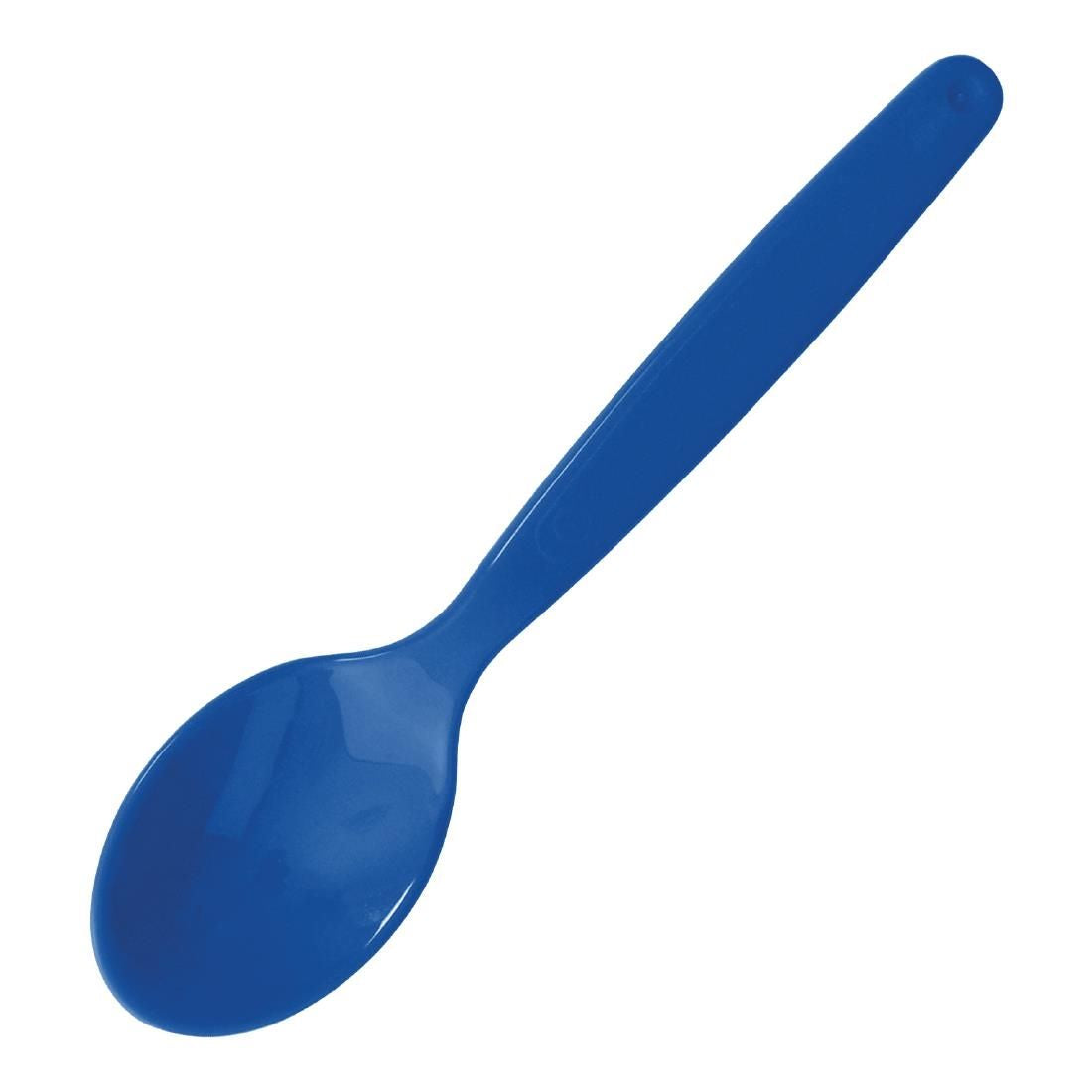 DL125 Polycarbonate Spoon Blue Kristallon (Pack of 12) JD Catering Equipment Solutions Ltd