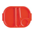 DL126 Kristallon Small Polycarbonate Compartment Food Trays Red 322mm JD Catering Equipment Solutions Ltd