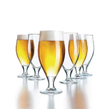 DL198 Arcoroc Cervoise Nucleated Stemmed Beer Glasses 320ml CE Marked at 284ml JD Catering Equipment Solutions Ltd