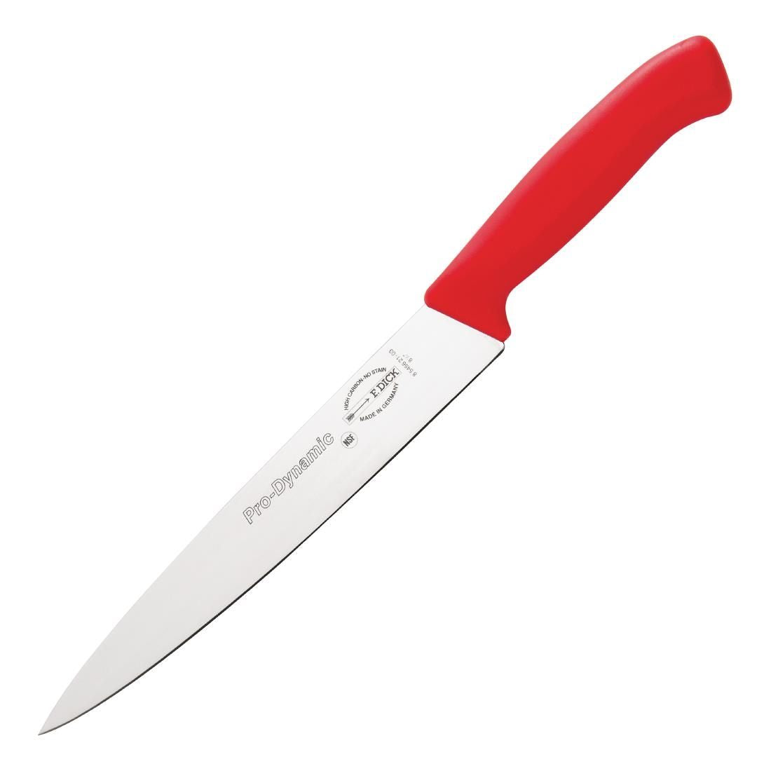 DL343 Dick Pro Dynamic HACCP Slicer Red 21.5cm JD Catering Equipment Solutions Ltd