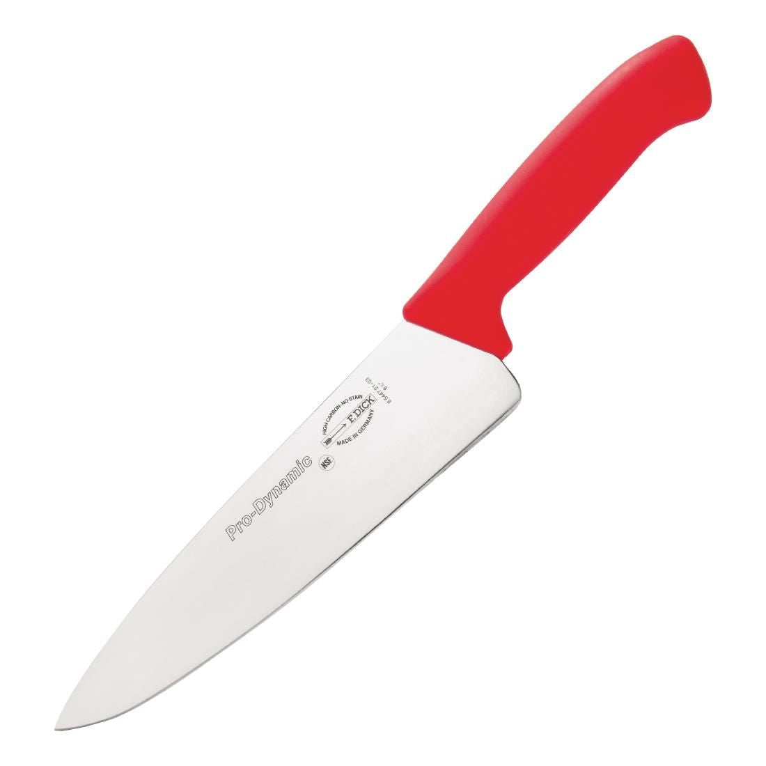DL344 Dick Pro Dynamic HACCP Chefs Knife Red 21.5cm JD Catering Equipment Solutions Ltd