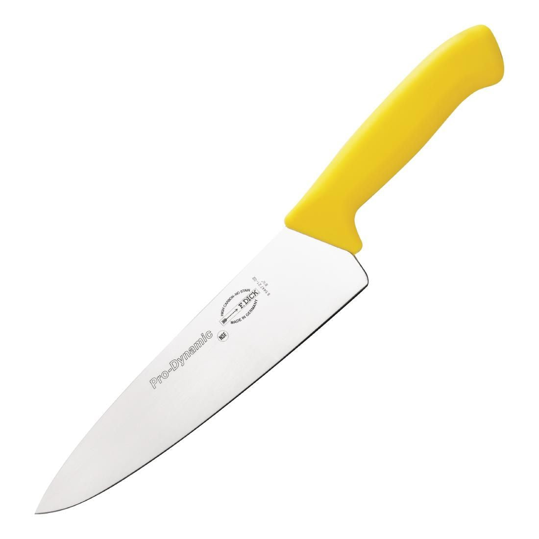 DL359 Dick Pro Dynamic HACCP Chefs Knife Yellow 21.5cm JD Catering Equipment Solutions Ltd