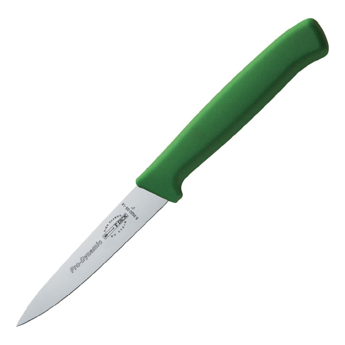 DL363 Dick Pro Dynamic HACCP Kitchen Knife Green 7.5cm JD Catering Equipment Solutions Ltd