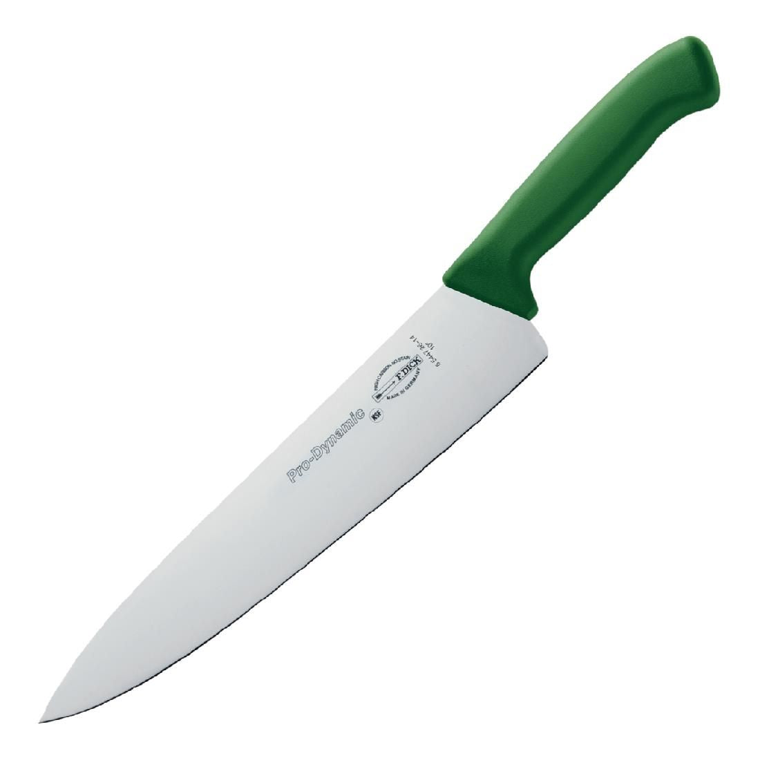 DL366 Dick Pro Dynamic HACCP Chefs Knife Green 25.5cm JD Catering Equipment Solutions Ltd
